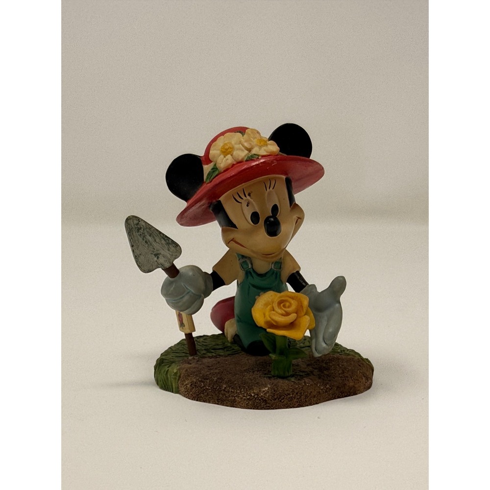 Disney Danbury Mint Minnie Mouse May Gardening Figurine Calendar Collection